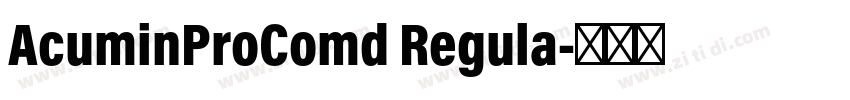 AcuminProComd Regula字体转换